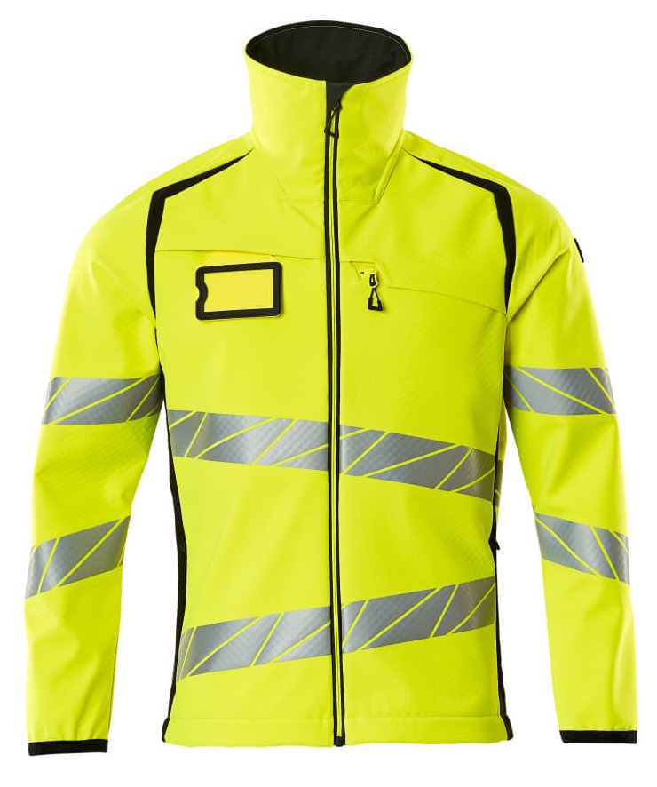 MASCOT-Warnschutz, Softshell-Warn-Jacke, ACCELERATE SAFE, warngelb/schwarz