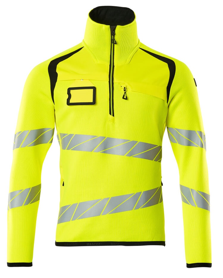 MASCOT-Warnschutz, Warn-Strickpullover, ACCELERATE SAFE, warngelb/schwarz