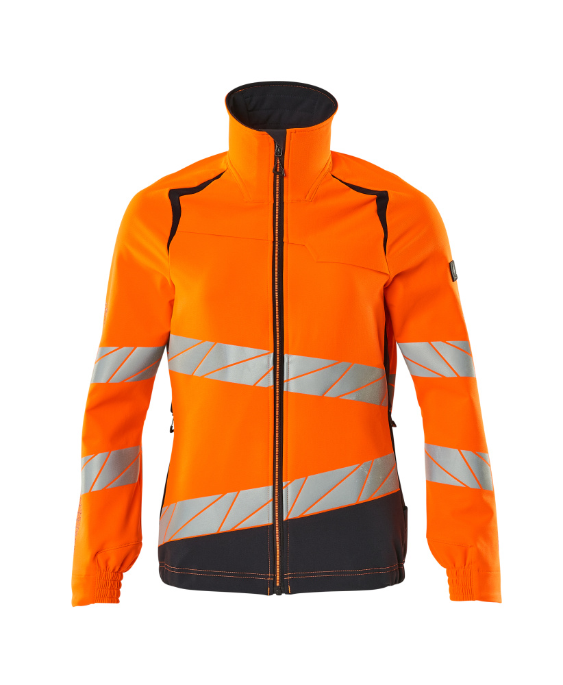 MASCOT-Warnschutz, Damen-Warnschutz-Jacke, ULTIMATE STRETCH, warnorange/schwarzblau