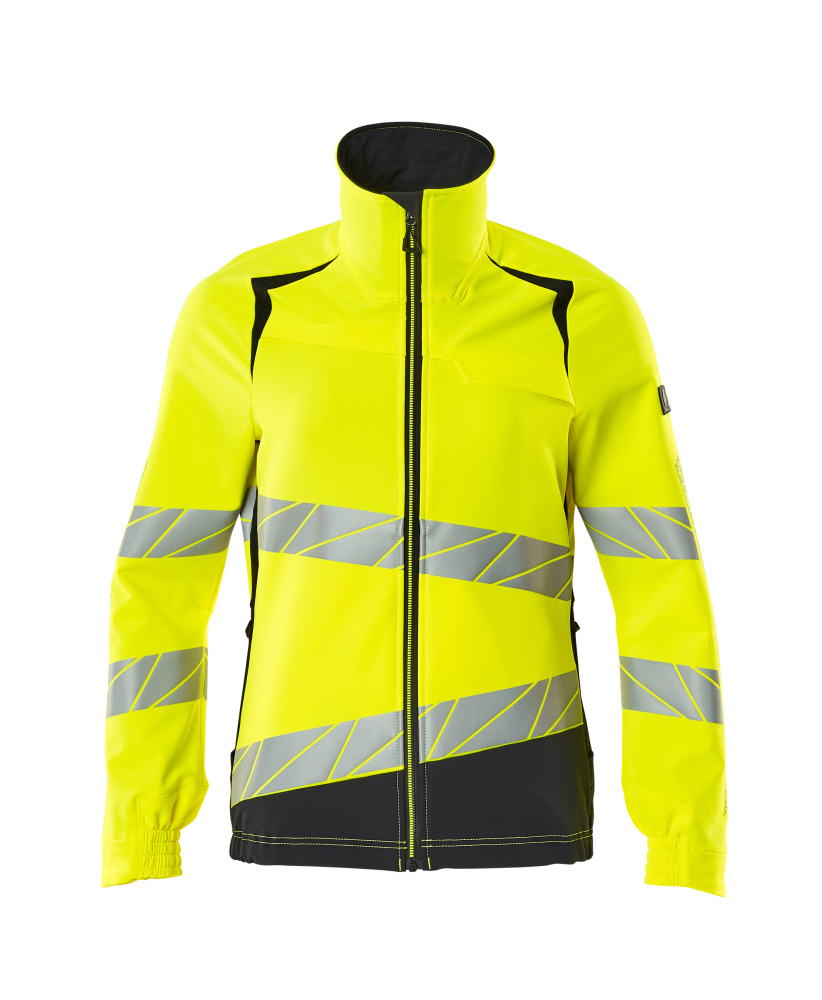 MASCOT-Warnschutz, Damen-Warnschutz-Jacke, ULTIMATE STRETCH, warngelb/schwarzblau