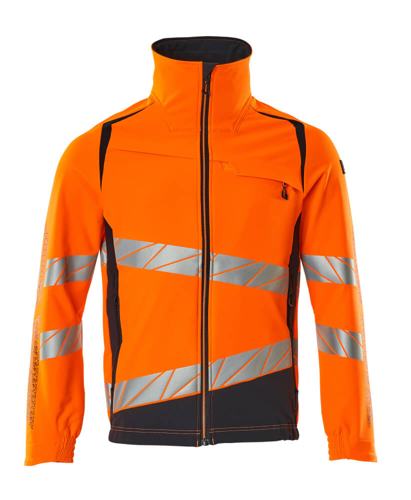MASCOT-Warnschutz, Warnschutz-Jacke, ULTIMATE STRETCH, warnorange/schwarzblau