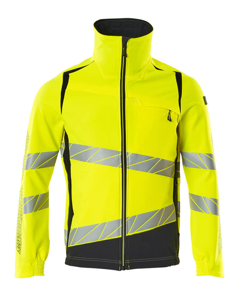 MASCOT-Warnschutz, Warnschutz-Jacke, ULTIMATE STRETCH, warngelb/schwarzblau