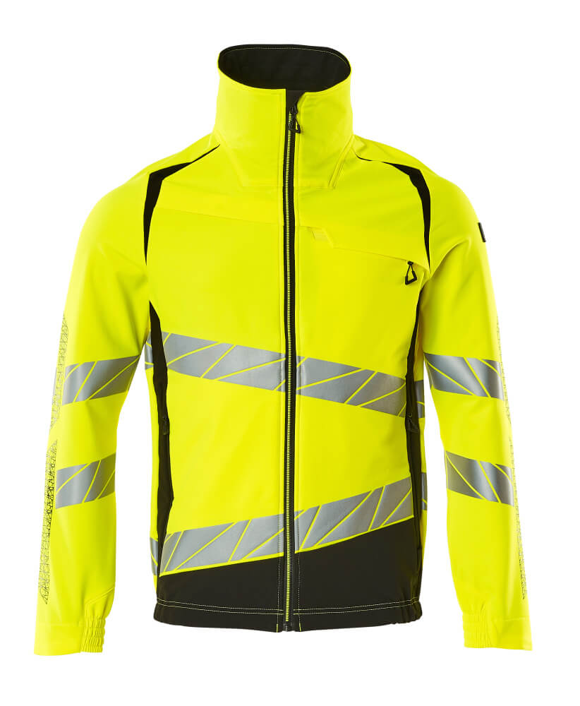 MASCOT-Warnschutz, Warnschutz-Jacke, ULTIMATE STRETCH, warngelb/schwarz