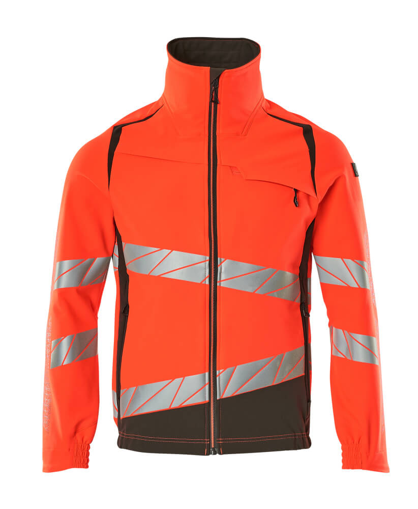 MASCOT-Warnschutz, Warnschutz-Jacke, ULTIMATE STRETCH, warnrot/dunkelanthrazit