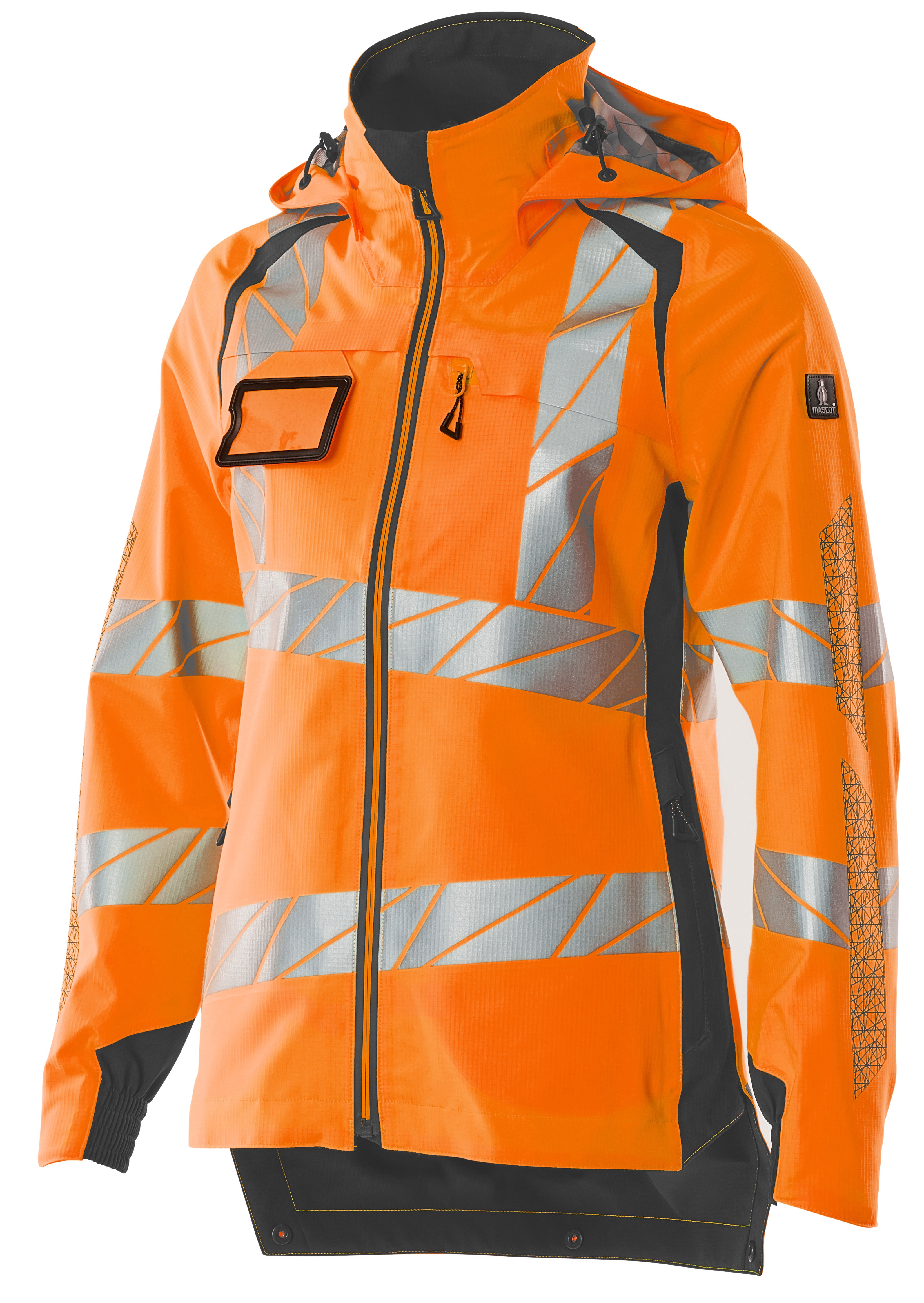 MASCOT-Warnschutz, Warn-Damen Hard Shell Jacke, ACCELERATE SAFE, warnorange/dunkelanthrazit