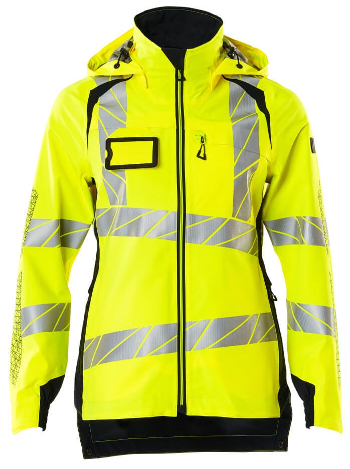 MASCOT-Warnschutz, Warn-Damen Hard Shell Jacke, ACCELERATE SAFE, warngelb/schwarzblau