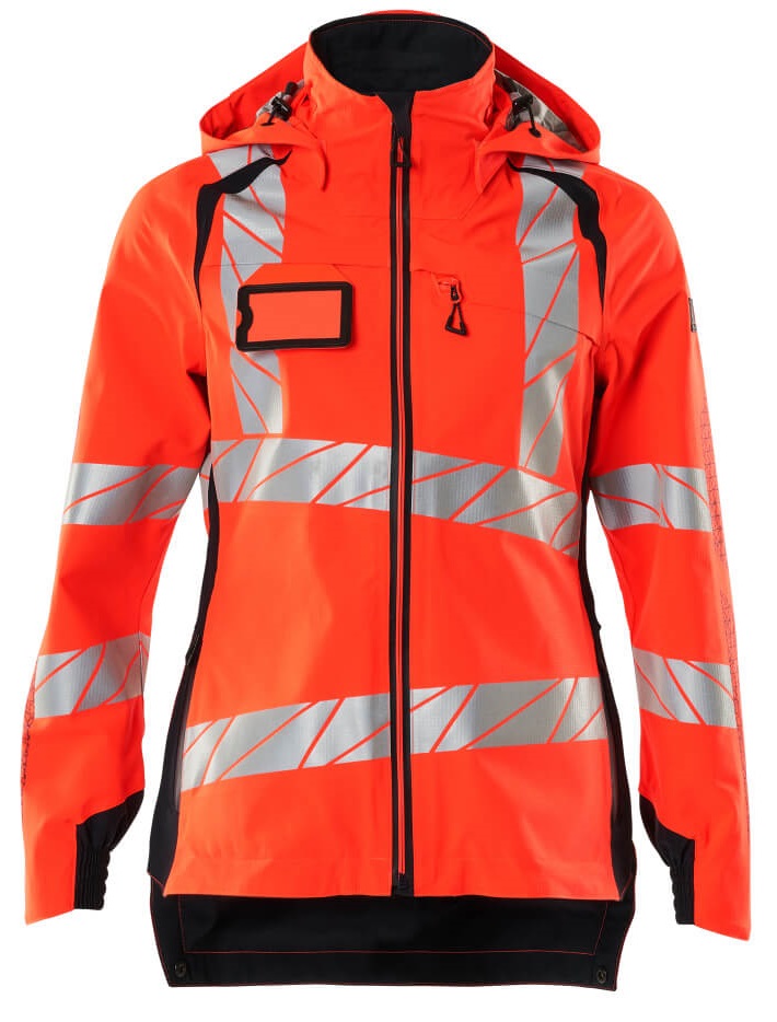 MASCOT-Warnschutz, Warn-Damen Hard Shell Jacke, ACCELERATE SAFE, warnrot/schwarzblau