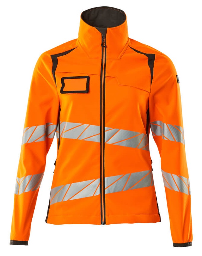 MASCOT-Warnschutz, Damen-Softshell-Warn-Jacke, ACCELERATE SAFE, warnorange/dunkelanthrazit