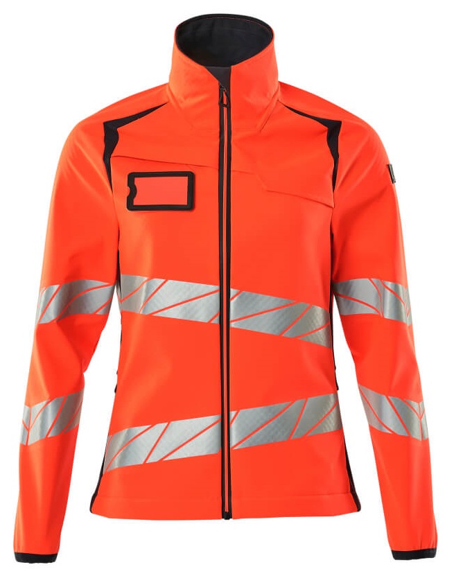 MASCOT-Warnschutz, Damen-Softshell-Warn-Jacke, ACCELERATE SAFE, warnrot/schwarzblau