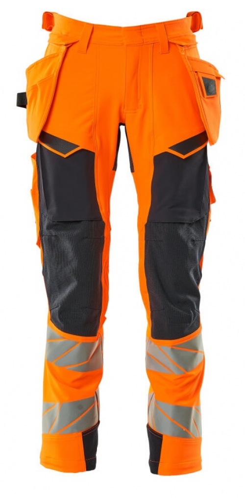 MASCOT-Warnschutz, Warn-Bund-Hose, ACCELERATE SAFE, warnorange/schwarzblau