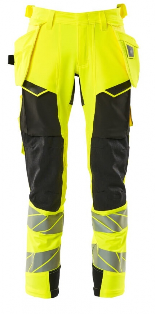 MASCOT-Warnschutz, Warn-Bund-Hose, ACCELERATE SAFE, warngelb/schwarz