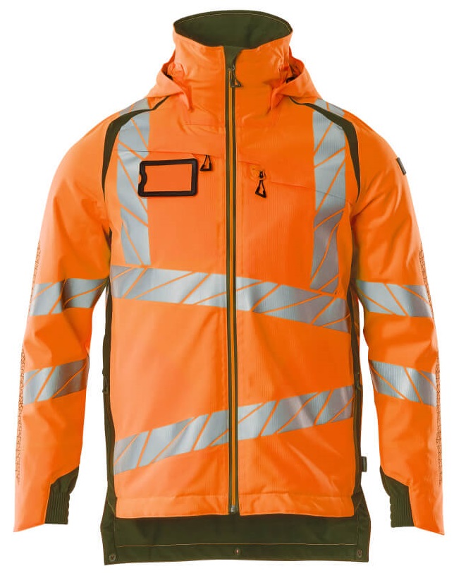 MASCOT-Warnschutz, Warn-Winterjacke, ACCELERATE SAFE, warnorange/moosgrün