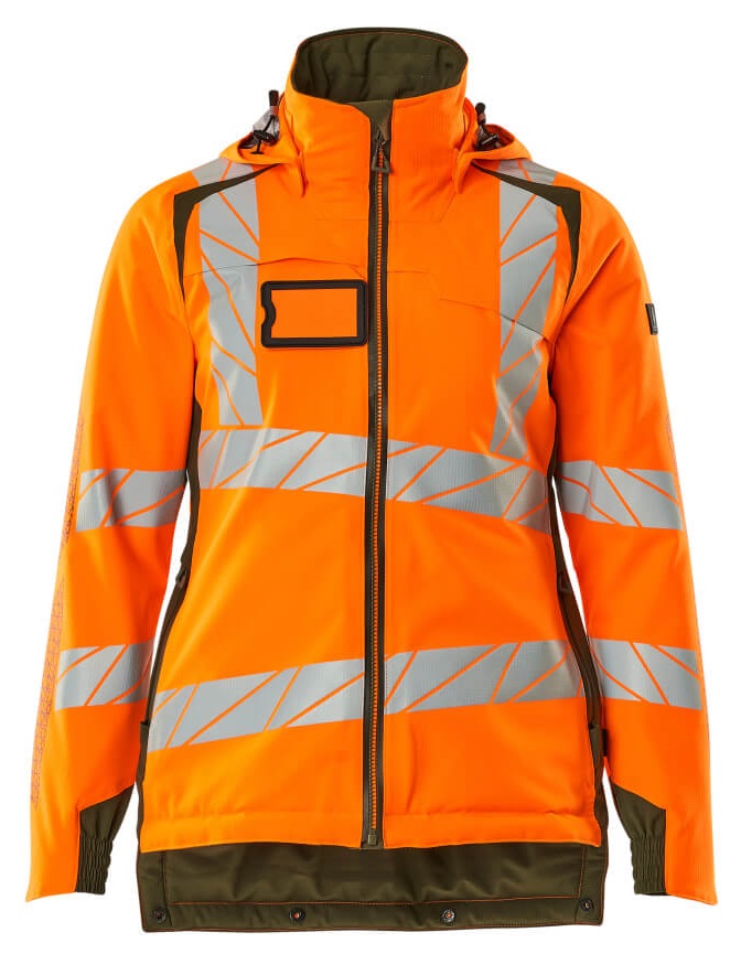 MASCOT-Warnschutz, Warn-Damen-Winterjacke, ACCELERATE SAFE, warnorange/moosgrün