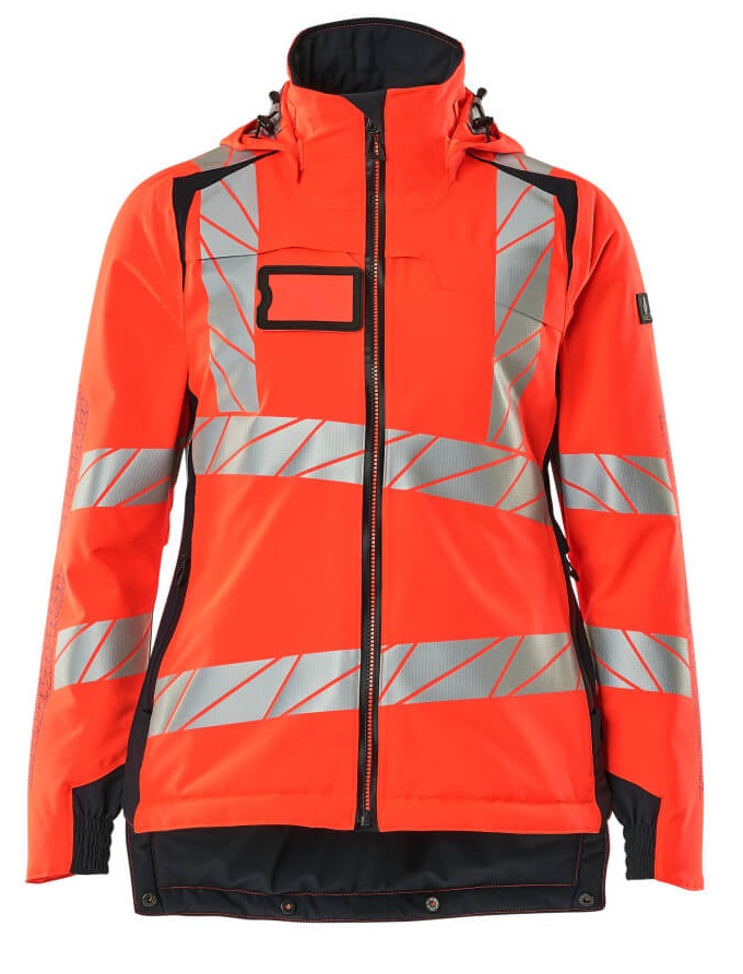 MASCOT-Warnschutz, Warn-Damen-Winterjacke, ACCELERATE SAFE, warnrot/schwarzblau