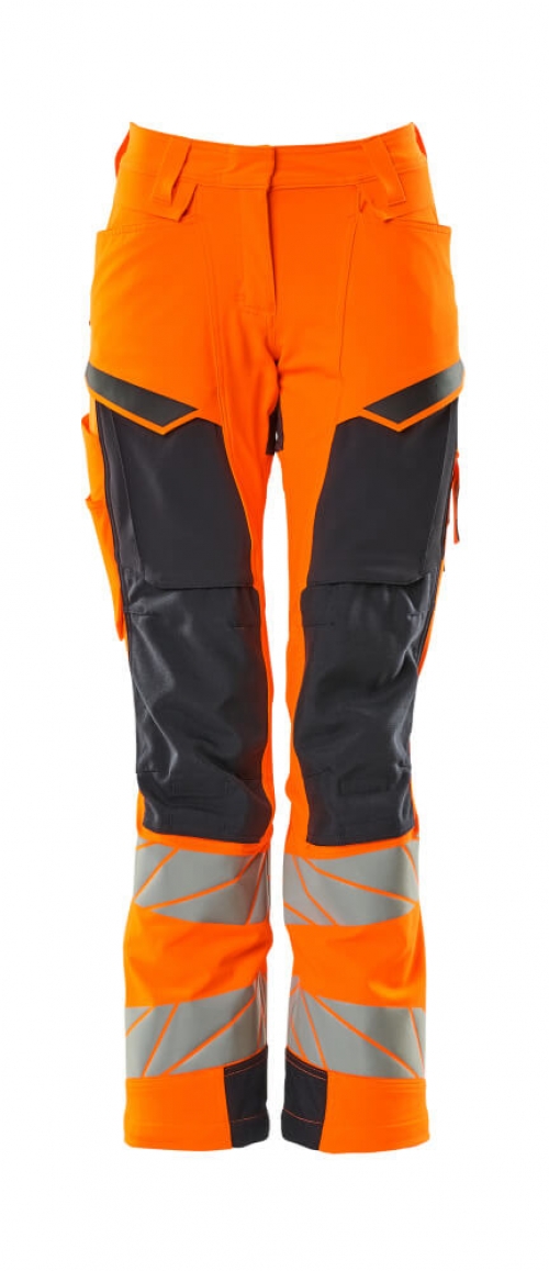 MASCOT-Warnschutz, Warnschutz-Damen Bundhose, DIAMOND, warnorange/schwarzblau