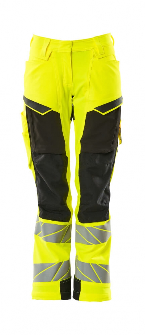 MASCOT-Warnschutz, Warnschutz-Damen Bundhose, DIAMOND, warngelb/schwarz