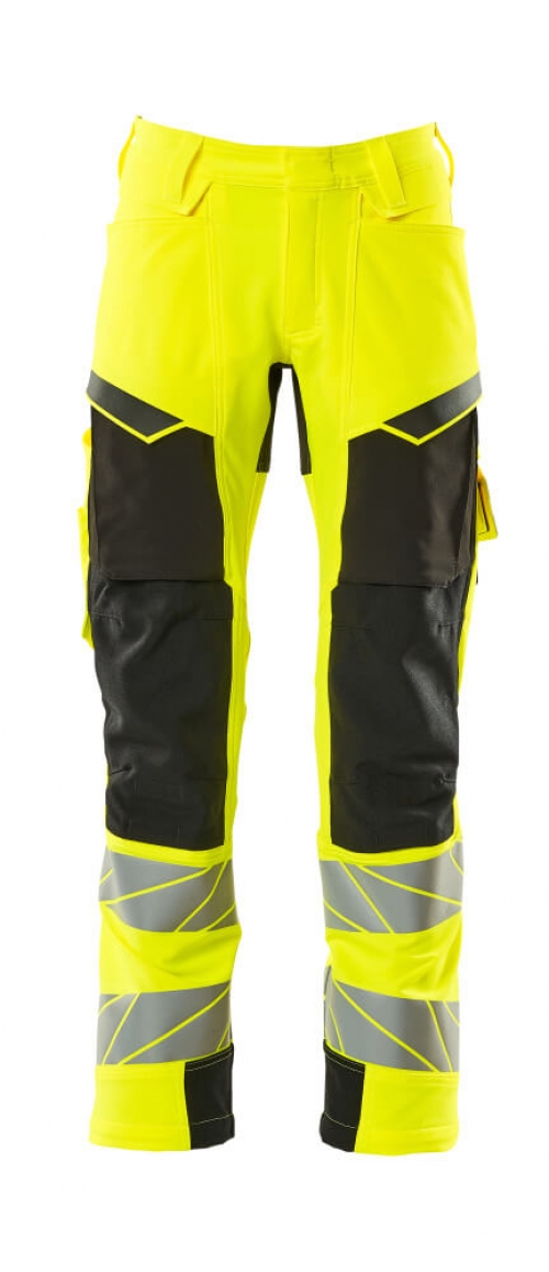 MASCOT-Warnschutz-Bundhose, ULTIMATE STRETCH, warnorange/schwarzblau