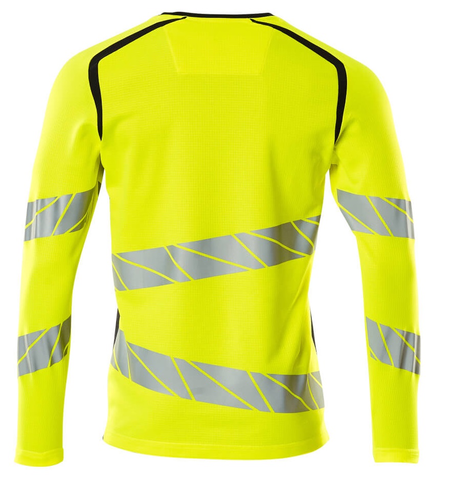 MASCOT-Warnschutz, Warn-Langarm-Shirt, ACCELERATE SAFE, warngelb/schwarzblau