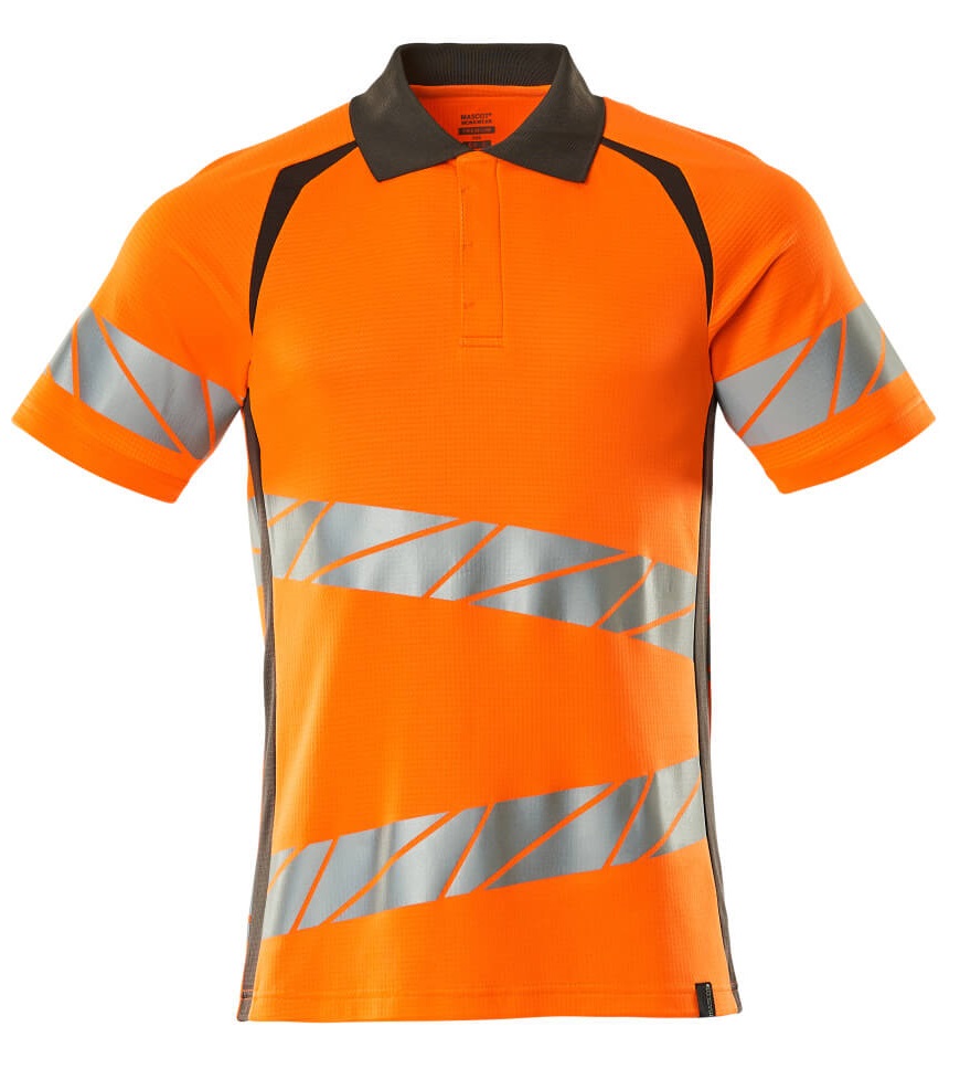 MASCOT-Warnschutz, Warn-Polo-Shirt, ACCELERATE SAFE, warnorange/dunkelanthrazit
