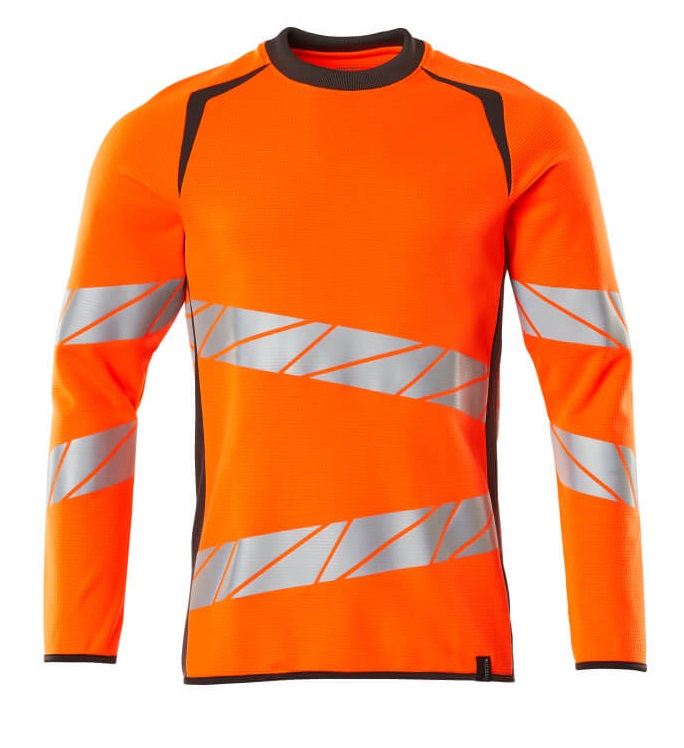 MASCOT-Warnschutz, Warn-Sweatshirt, ACCELERATE SAFE, warnorange/dunkelanthrazit