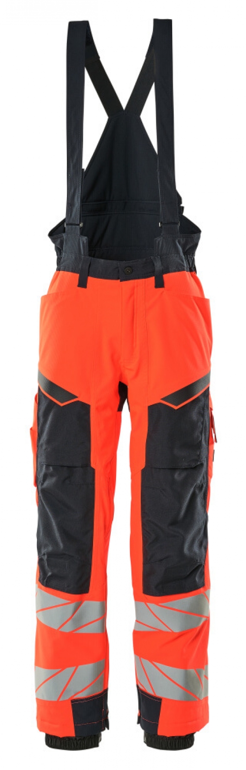 MASCOT-Warnschutz, Warn-Winterhose, ACCELERATE SAFE, warnrot/schwarzblau