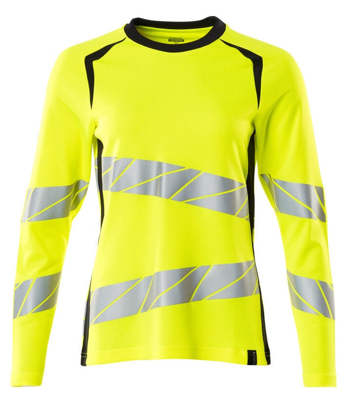 MASCOT-Warnschutz, Warn-Damen Langarm-Shirt, ACCELERATE SAFE, warngelb/schwarzblau