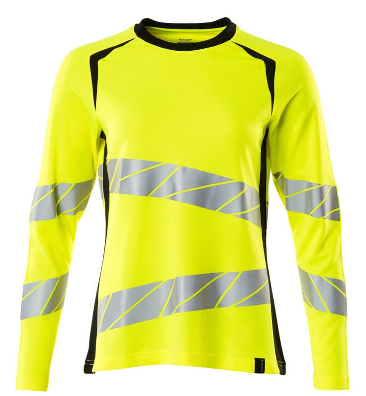 MASCOT-Warnschutz, Warn-Damen Langarm-Shirt, ACCELERATE SAFE, warngelb/schwarz
