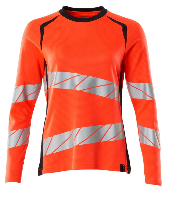MASCOT-Warnschutz, Warn-Damen Langarm-Shirt, ACCELERATE SAFE, warnrot/schwarzblau