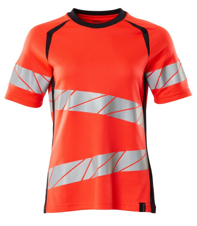 MASCOT-Warnschutz, Warn-Damen T-Shirt, ACCELERATE SAFE, warnrot/schwarzblau