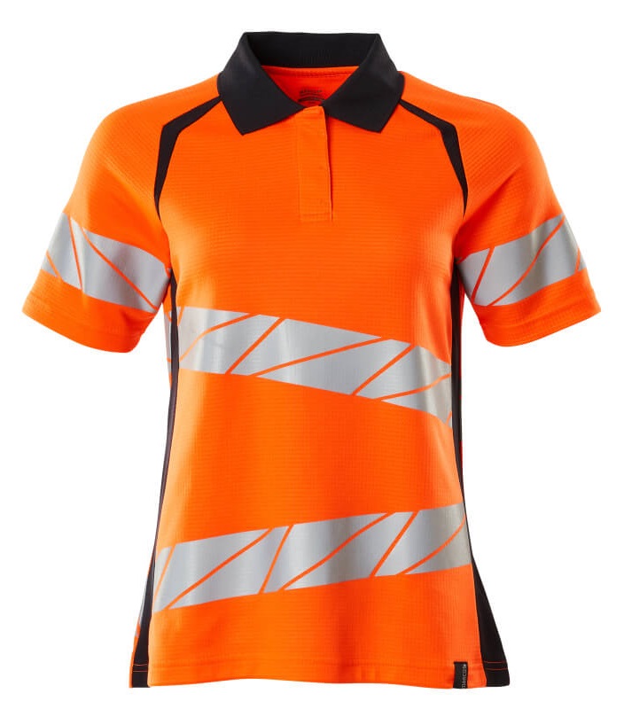 MASCOT-Warnschutz, Warn-Damen Polo-Shirt, ACCELERATE SAFE, warnorange/schwarzblau