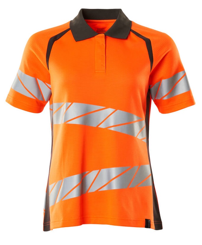 MASCOT-Warnschutz, Warn-Damen Polo-Shirt, ACCELERATE SAFE, warnorange/dunkelanthrazit