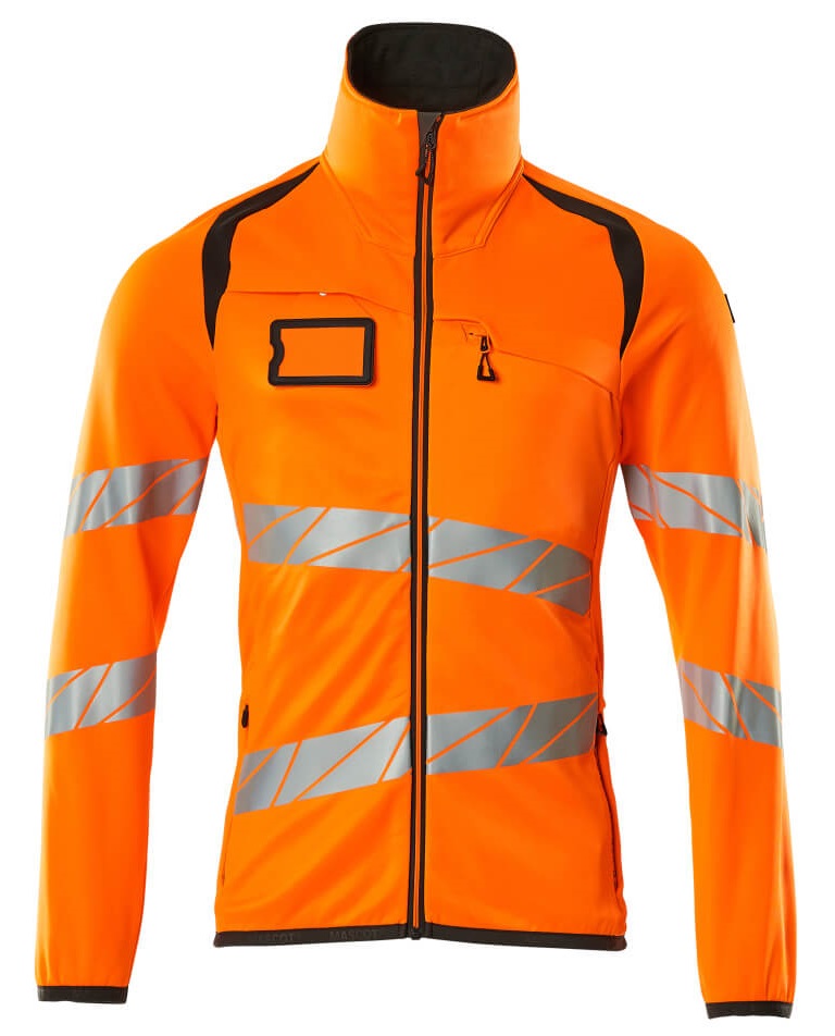 MASCOT-Warnschutz, Warn-Fleecepullover, ACCELERATE SAFE, warnorange/dunkelanthrazit