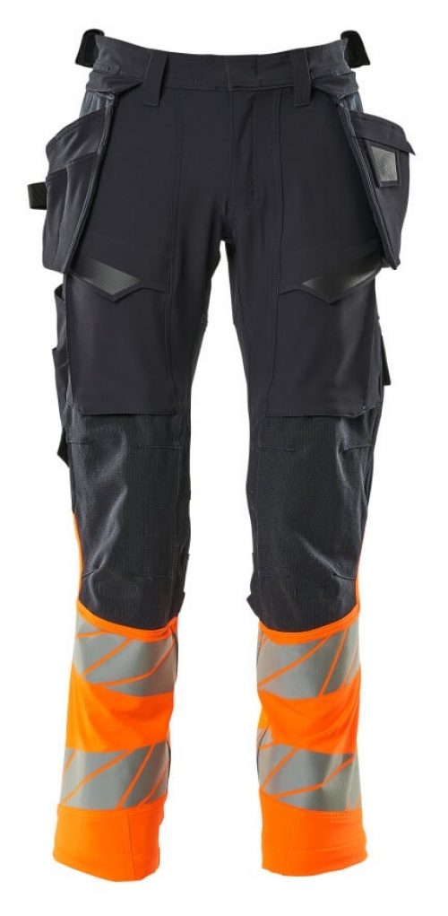 MASCOT-Warnschutz, Warn-Bund-Hose, ACCELERATE SAFE, schwarzblau/warnorange