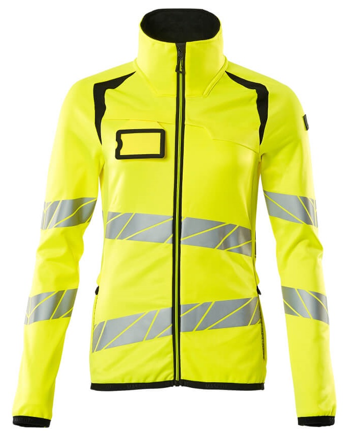 MASCOT-Warnschutz, Warn-Damen Fleecepullover, ACCELERATE SAFE, warngelb/schwarz