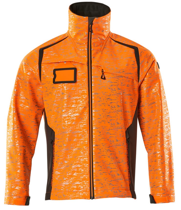 MASCOT-Warnschutz, Warn-Softshell Jacke, ACCELERATE SAFE, high vis orange/dunkelanthrazit