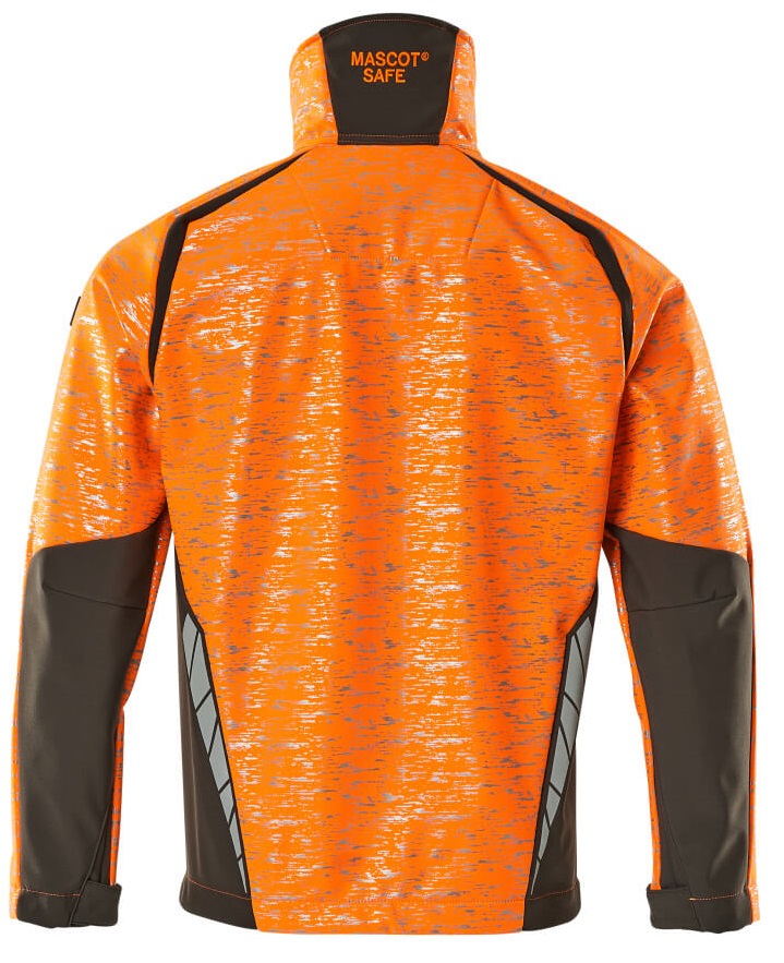 MASCOT-Warnschutz, Warn-Softshell Jacke, ACCELERATE SAFE, high vis orange/dunkelanthrazit