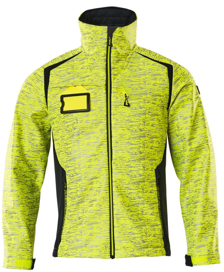 MASCOT-Warnschutz, Warn-Softshell Jacke, ACCELERATE SAFE, high vis gelb/schwarzblau
