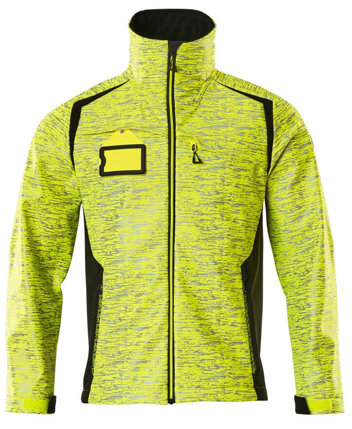 MASCOT-Warnschutz, Warn-Softshell Jacke, ACCELERATE SAFE, high vis gelb/schwarz