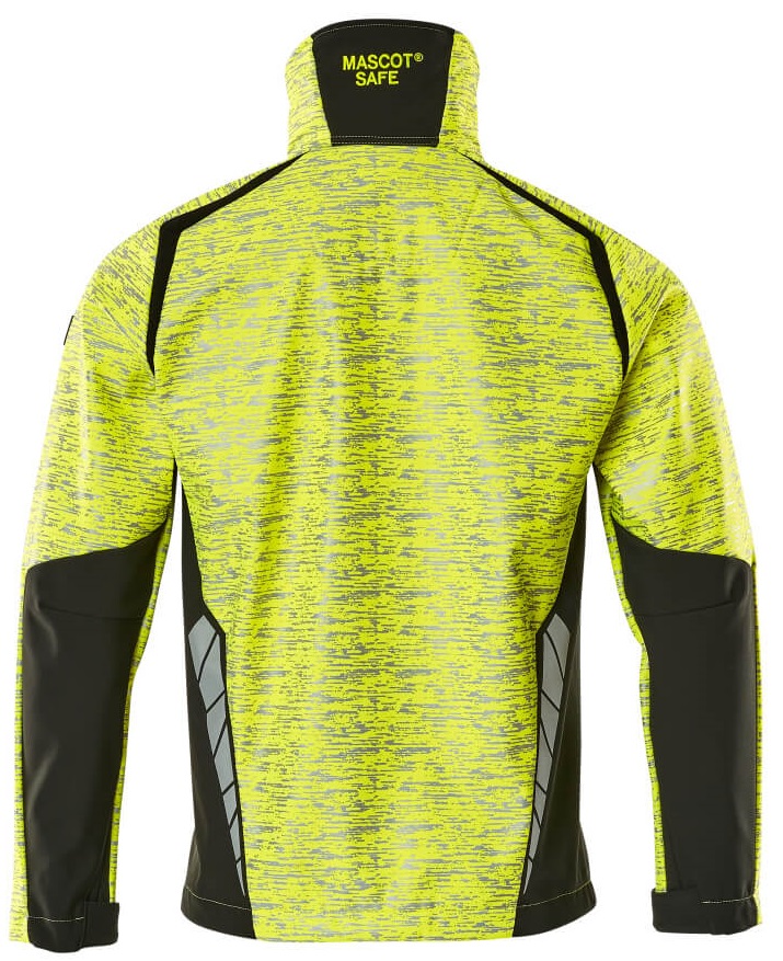 MASCOT-Warnschutz, Warn-Softshell Jacke, ACCELERATE SAFE, high vis gelb/schwarz
