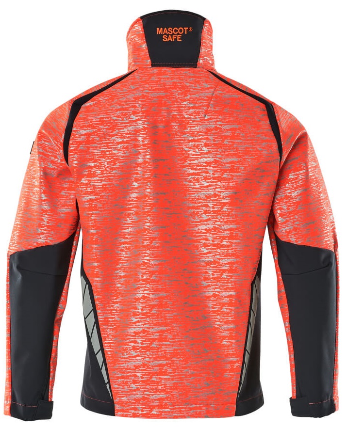 MASCOT-Warnschutz, Warn-Softshell Jacke, ACCELERATE SAFE, high vis rot/schwarzblau