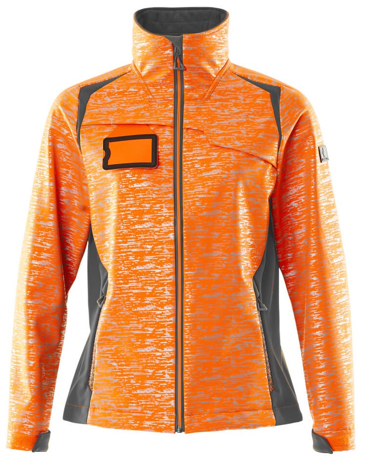 MASCOT-Warnschutz, Damen Warn-Softshell Jacke, ACCELERATE SAFE, high vis orange/dunkelanthrazit