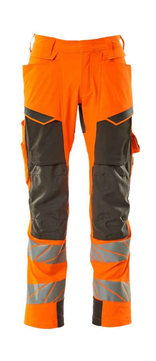 MASCOT-Warnschutz, Warnschutz-Bundhose, ULTIMATE STRETCH, warnorange/dunkelanthrazit