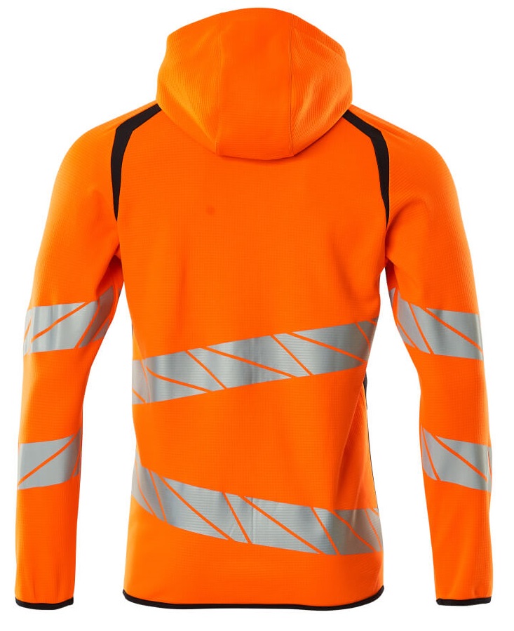 MASCOT-Warnschutz, Warn-Kapuzensweatshirt, ACCELERATE SAFE, high vis orange/schwarzblau