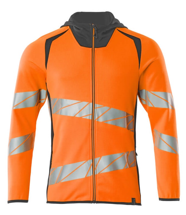 MASCOT-Warnschutz, Warn-Kapuzensweatshirt, ACCELERATE SAFE, high vis orange/dunkelanthrazit