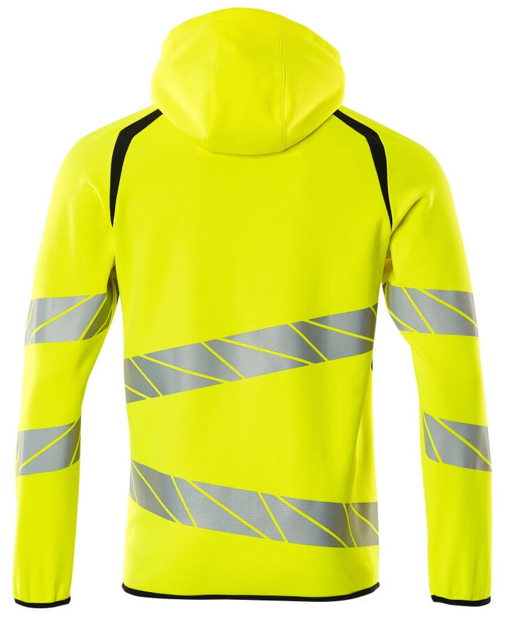 MASCOT-Warnschutz, Warn-Kapuzensweatshirt, ACCELERATE SAFE, high vis gelb/schwarzblau