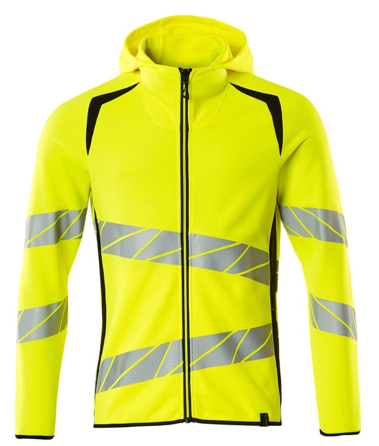 MASCOT-Warnschutz, Warn-Kapuzensweatshirt, ACCELERATE SAFE, high vis gelb/schwarz