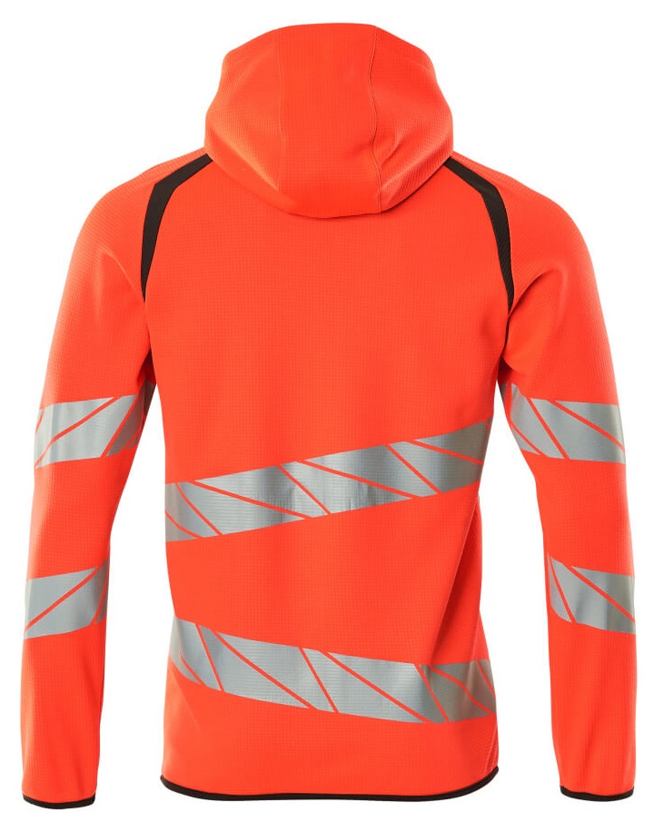 MASCOT-Warnschutz, Warn-Kapuzensweatshirt, ACCELERATE SAFE, high vis rot/dunkelanthrazit