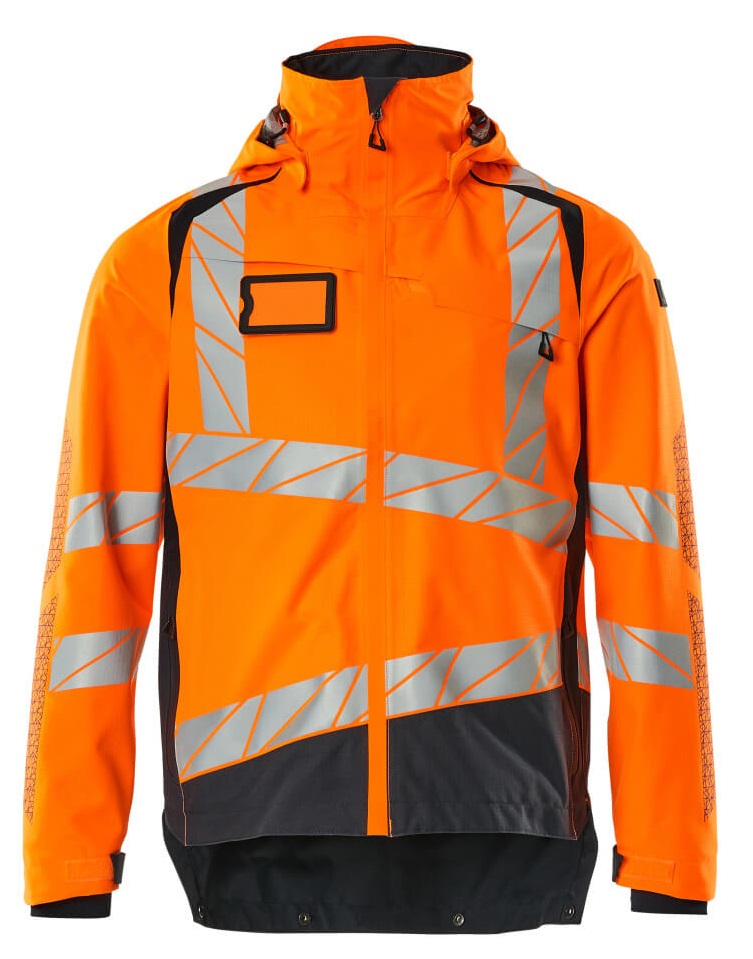 MASCOT-Warnschutz, Warn-Hard Shell Jacke, ACCELERATE SAFE, high vis orange/schwarzblau