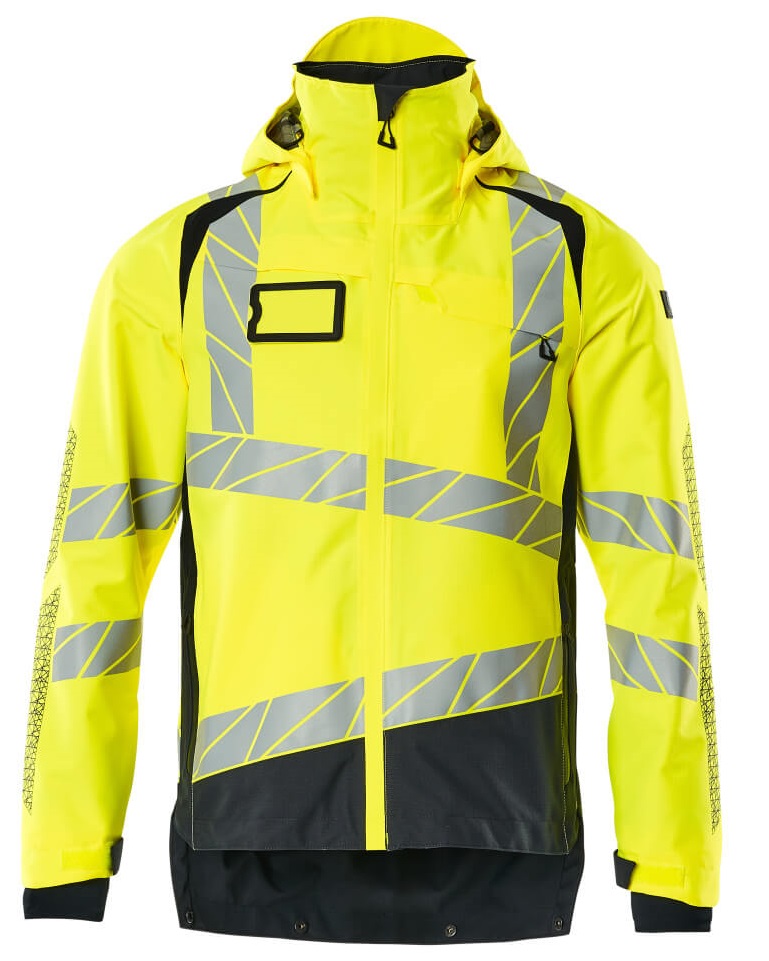 MASCOT-Warnschutz, Warn-Hard Shell Jacke, ACCELERATE SAFE, high vis gelb/schwarzblau