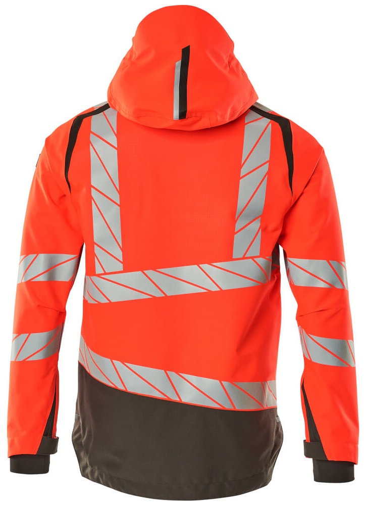 MASCOT-Warnschutz, Warn-Hard Shell Jacke, ACCELERATE SAFE, high vis rot/dunkelanthrazit